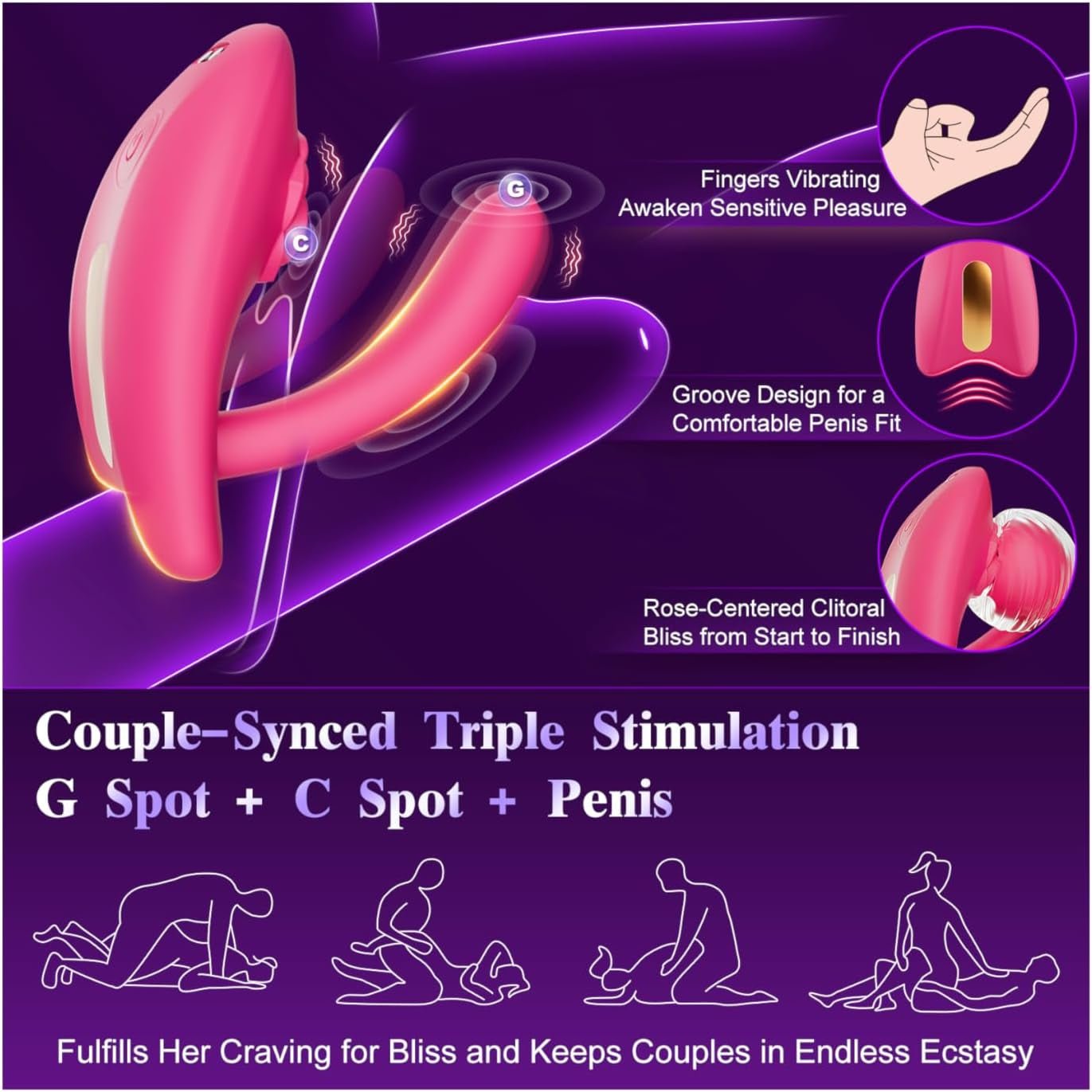 VixenBloom App & Remote Wearable Couples Panty Vibrator - Vixen | Nova Network
