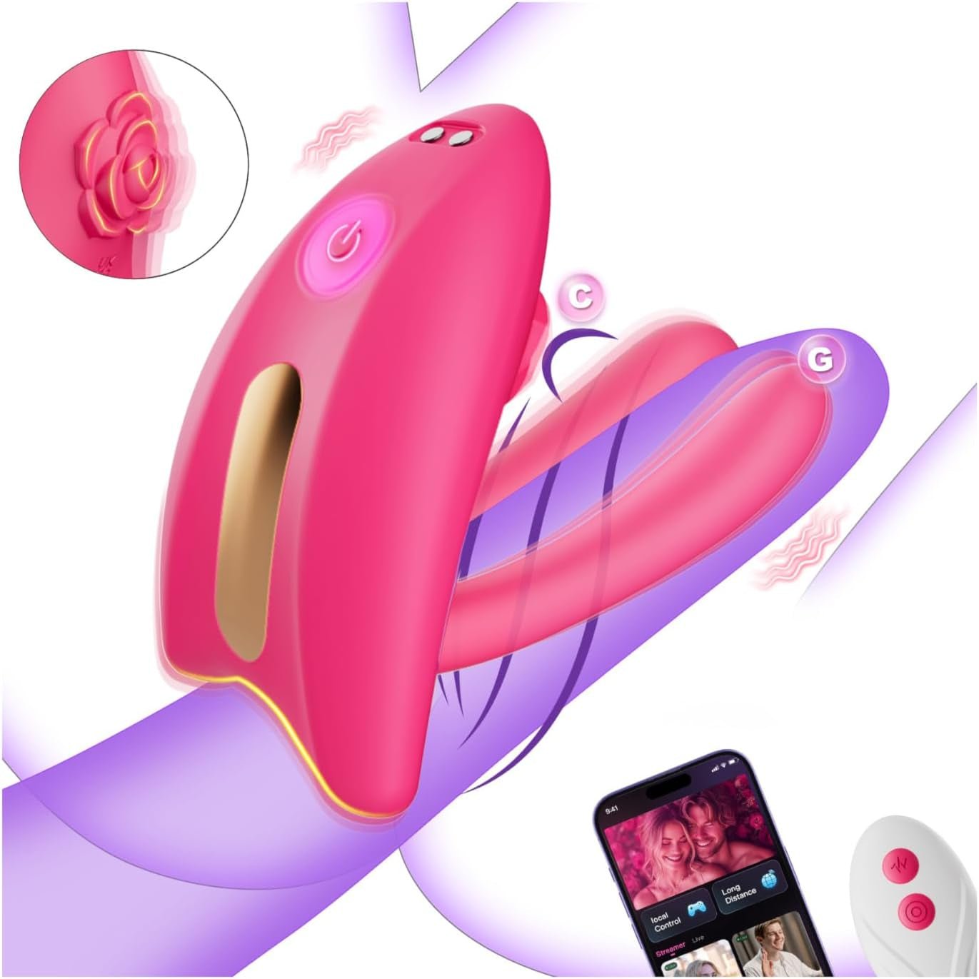 VixenBloom App & Remote Wearable Couples Panty Vibrator - Vixen | Nova Network