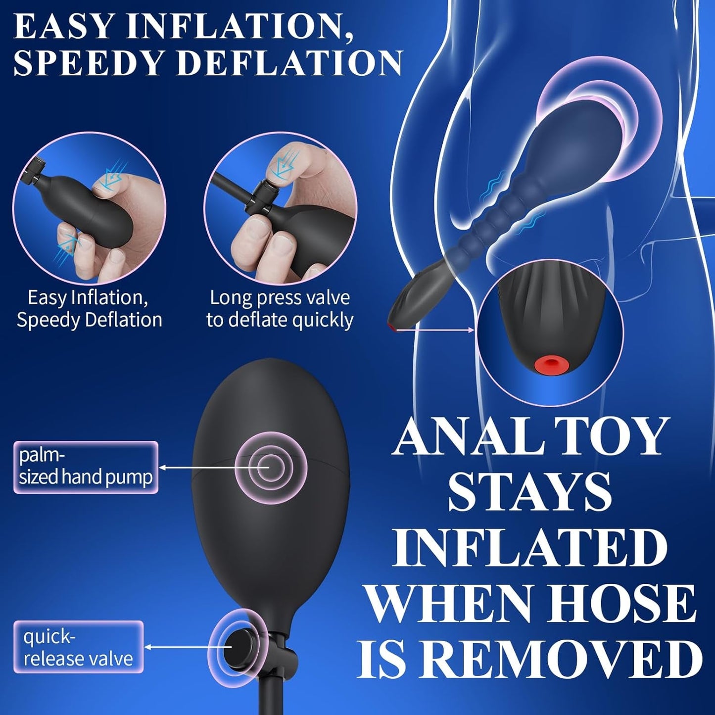 VixenBloom Inflatable Anal Beads Prostate Massager - Vixen | Nova Network