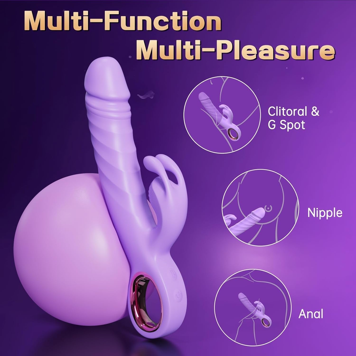 VixenPulse 3 - in - 1 Thrusting Rabbit Vibrator - Vixen | Nova Network