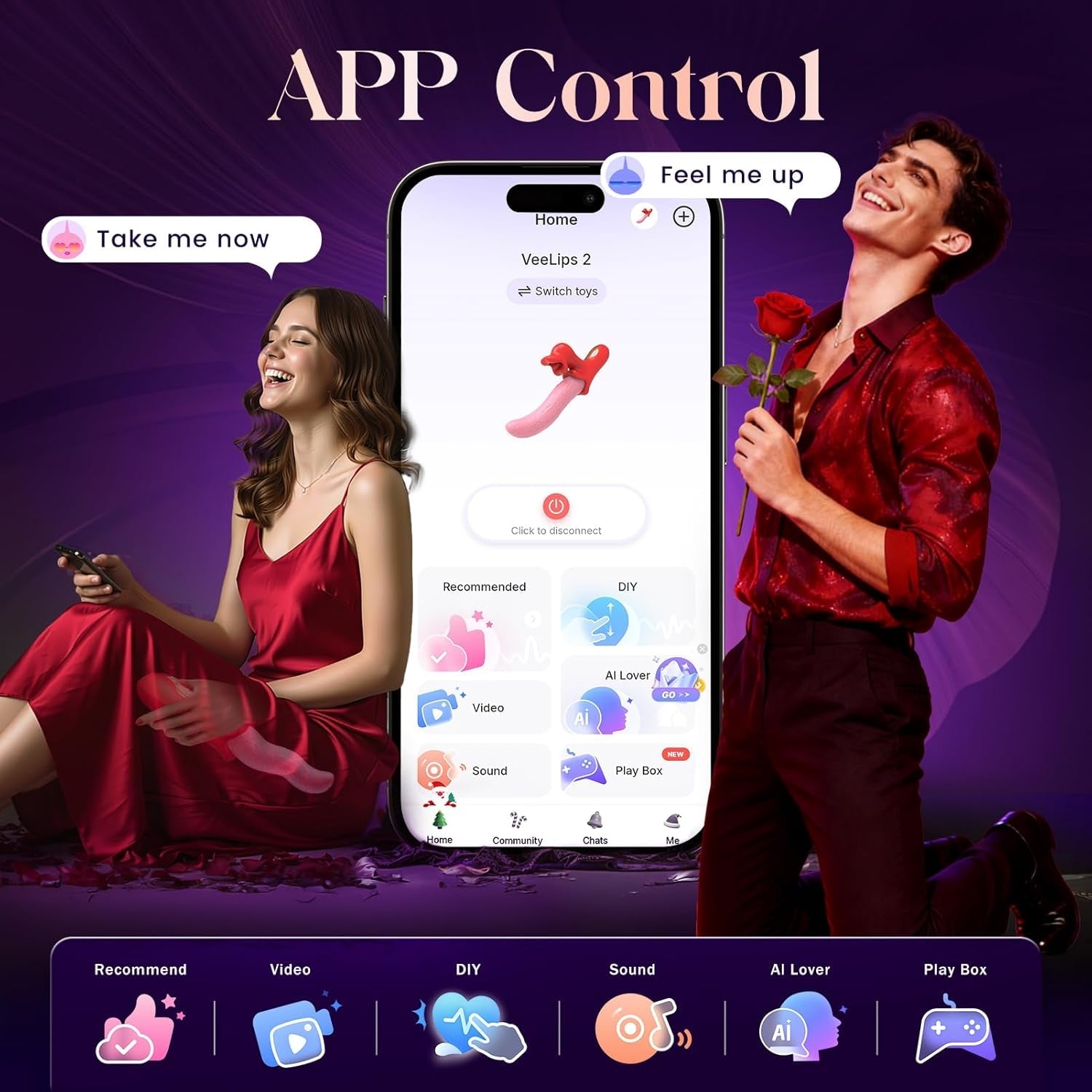 VixenWave Smart Tongue Rabbit Vibrator - Vixen | Nova Network