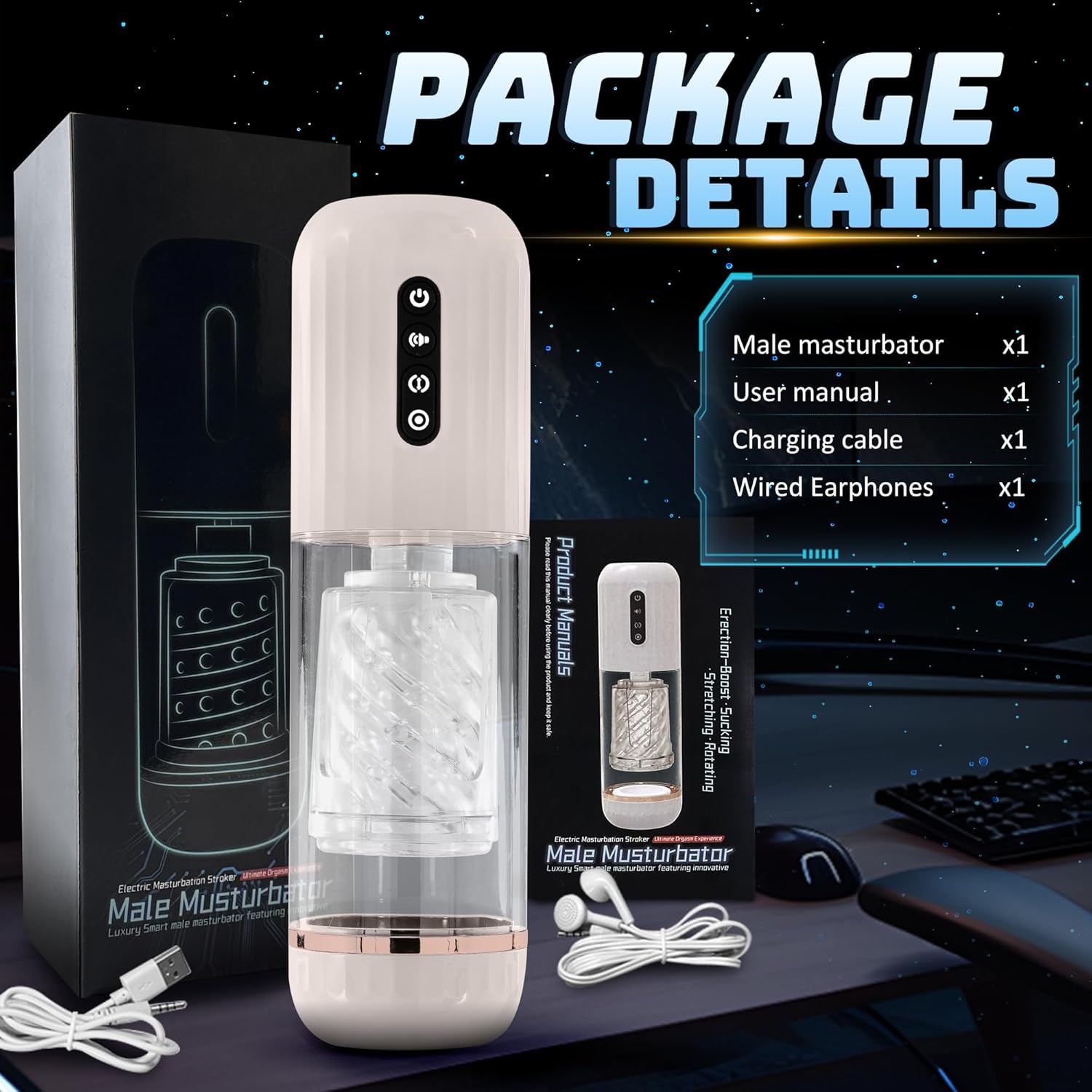 VortexX – 5 - in - 1 Automatic Male Masturbator - Vixen | Nova Network
