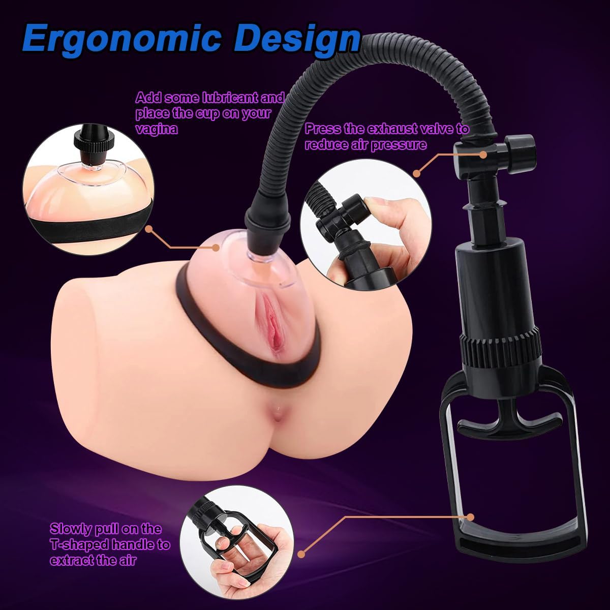 VulvaBloom Manual Pussy Pump - Vixen | Nova Network
