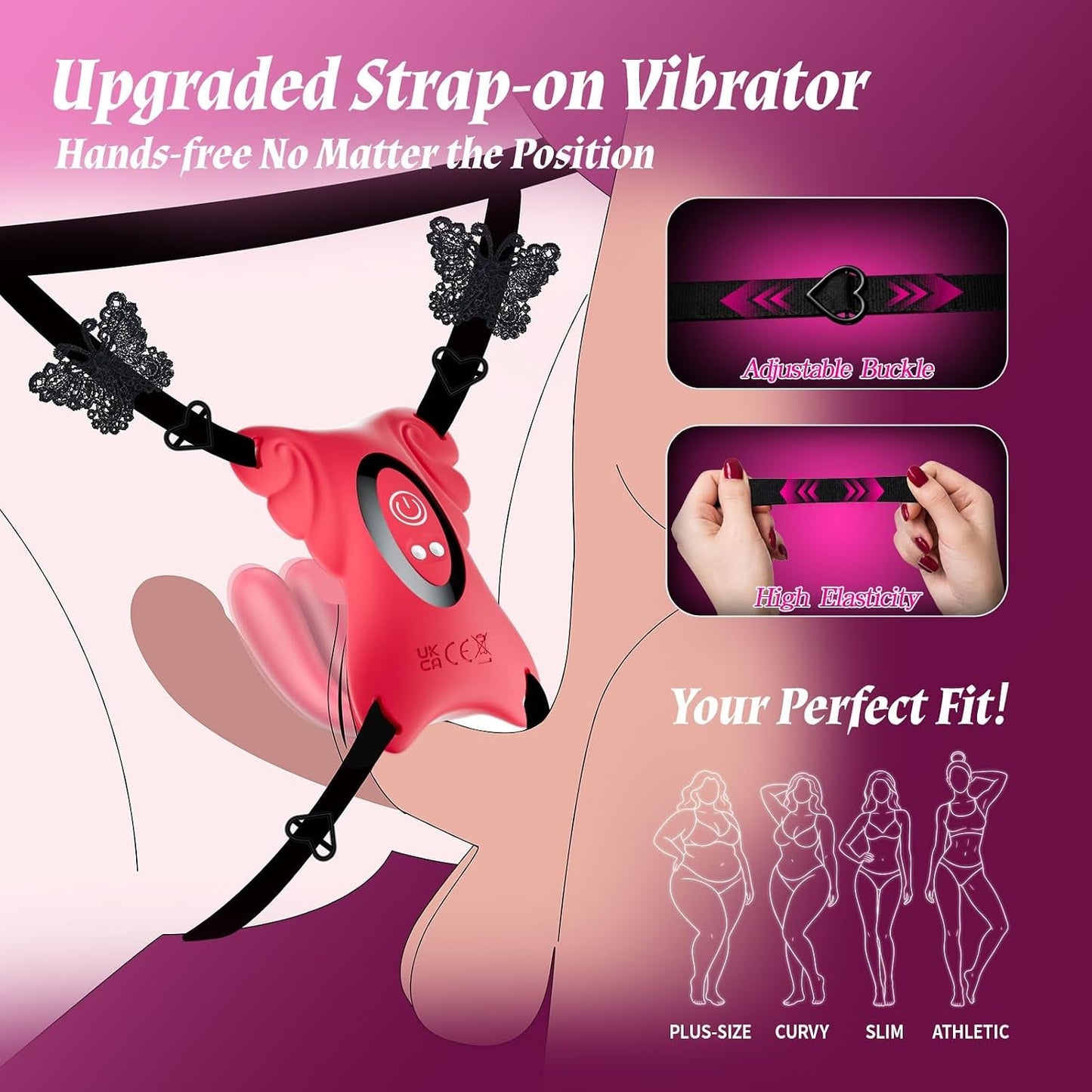 WanderLust App-Control Panty Strap-On Vibrator - Vixen | Nova Network