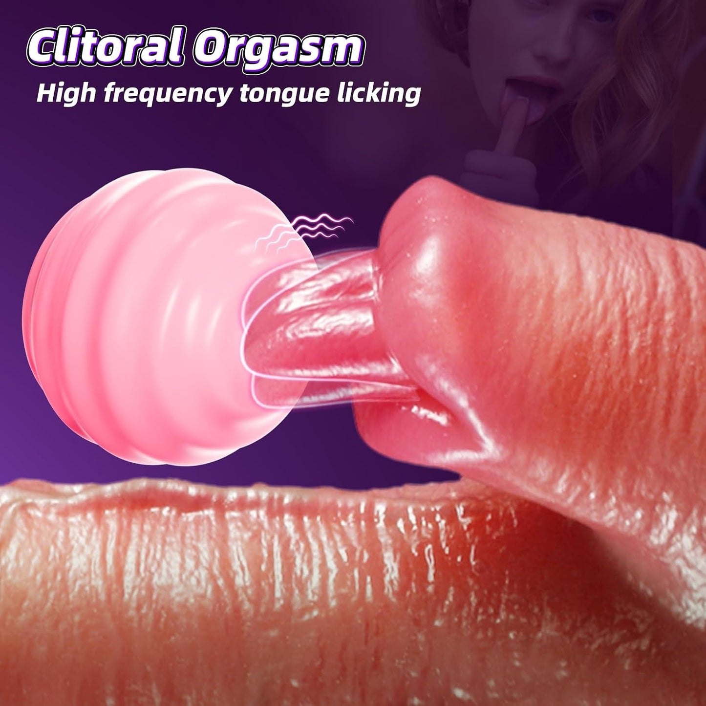 WarmGlide 9" Thrusting Dildo – Tongue Licking, Heating & Vibration - Vixen Adult Playroom