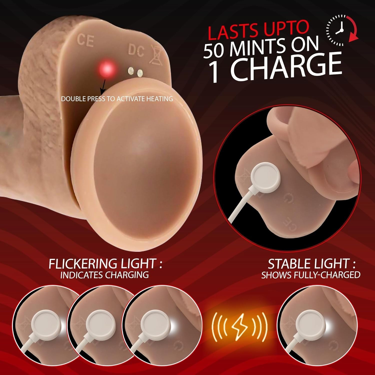 WarmRush Heated Thrusting G - Spot Dildo - Vixen | Nova Network