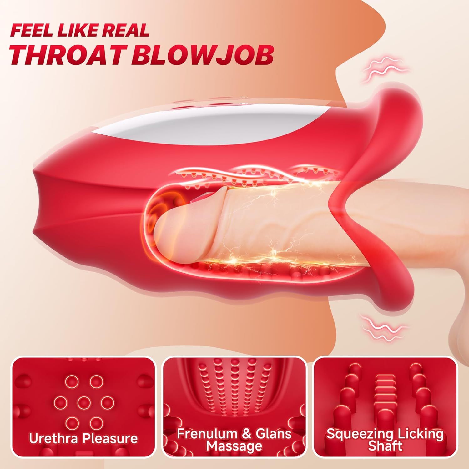 WaveGrip Oral Wave - Motion Vibrator for Men - Vixen | Nova Network