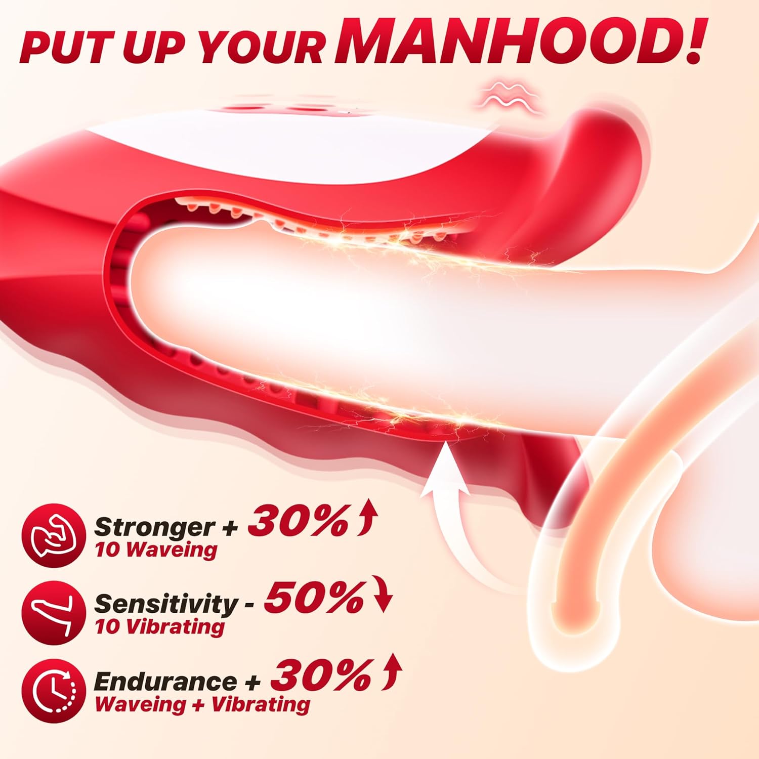 WaveGrip Oral Wave - Motion Vibrator for Men - Vixen | Nova Network
