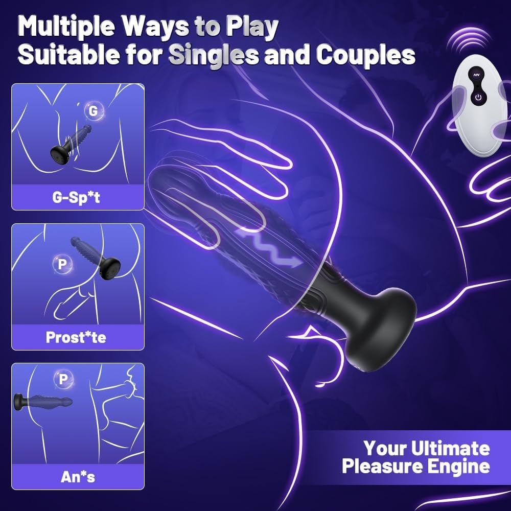WaveWrithe AI App - Controlled Wriggling Prostate Massager - Vixen | Nova Network