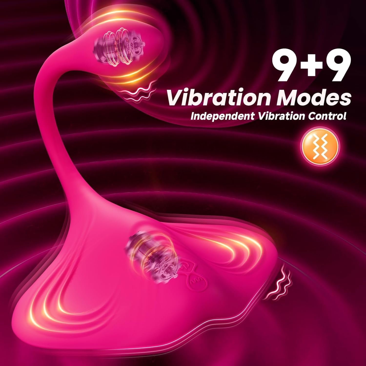 Wearable Vibrator Adult Sex Toys - Thrusting Dildo with App＆Remote Control Vibrators Female Sex Toy with 9 Powerful Vibrating Dildos Adult Toys for Women Sex Toy Ultra Quiet in Public Fun (Vibrator) - Vixen | Nova Network