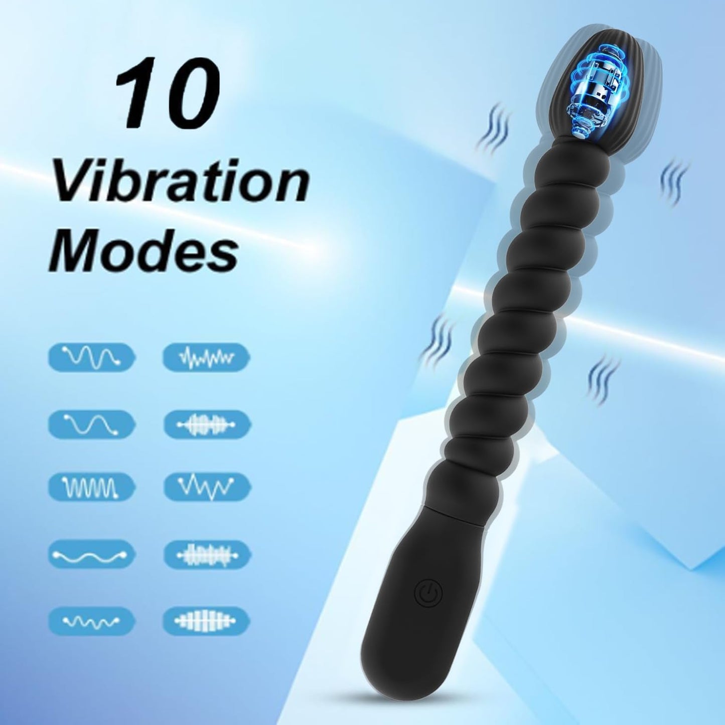 WhisperBead Vibrating Anal Beads Wand | 10 Modes - Vixen | Nova Network