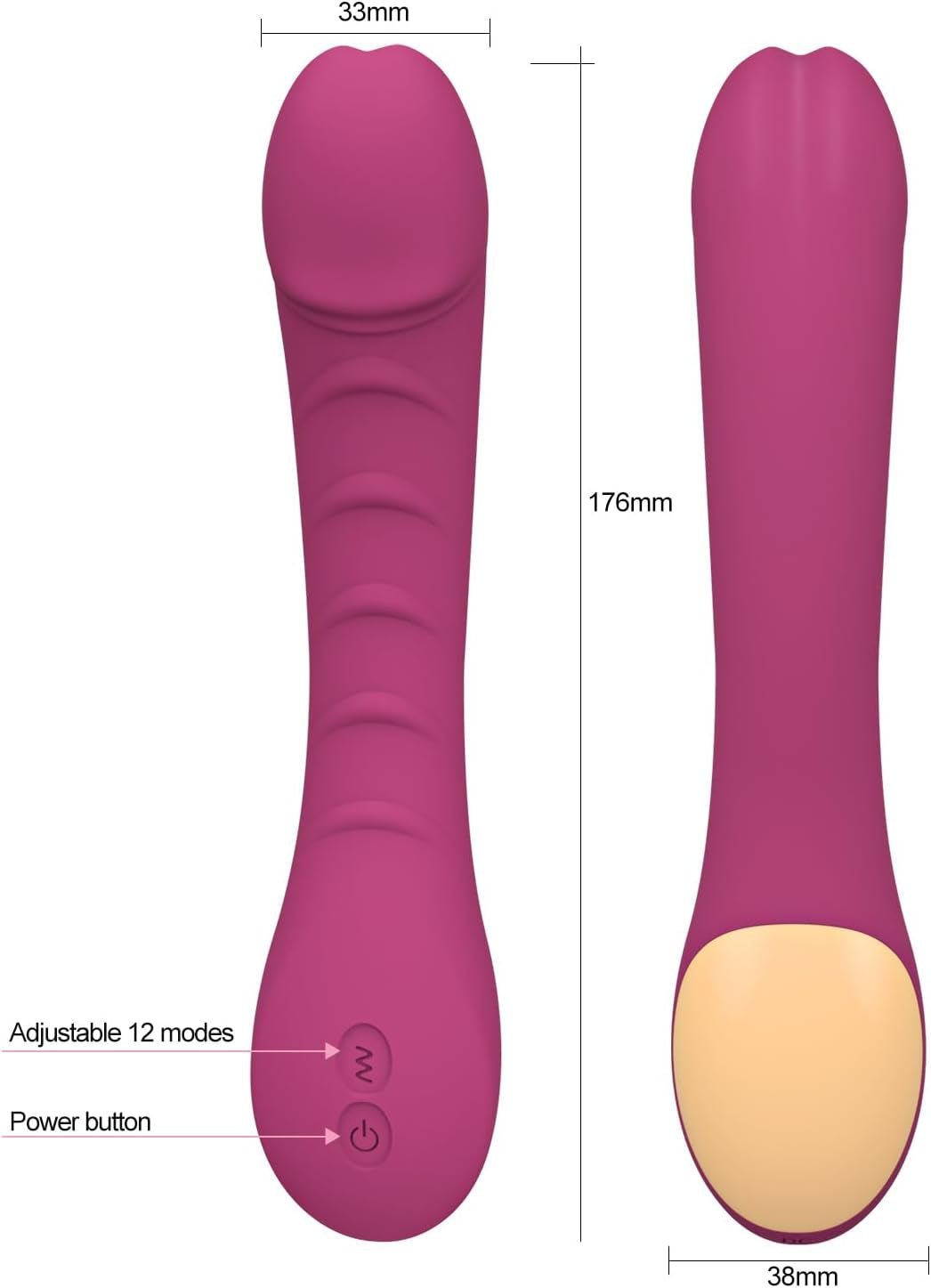 WhisperCurve G - Spot Vibrator Dildo - Vixen | Nova Network
