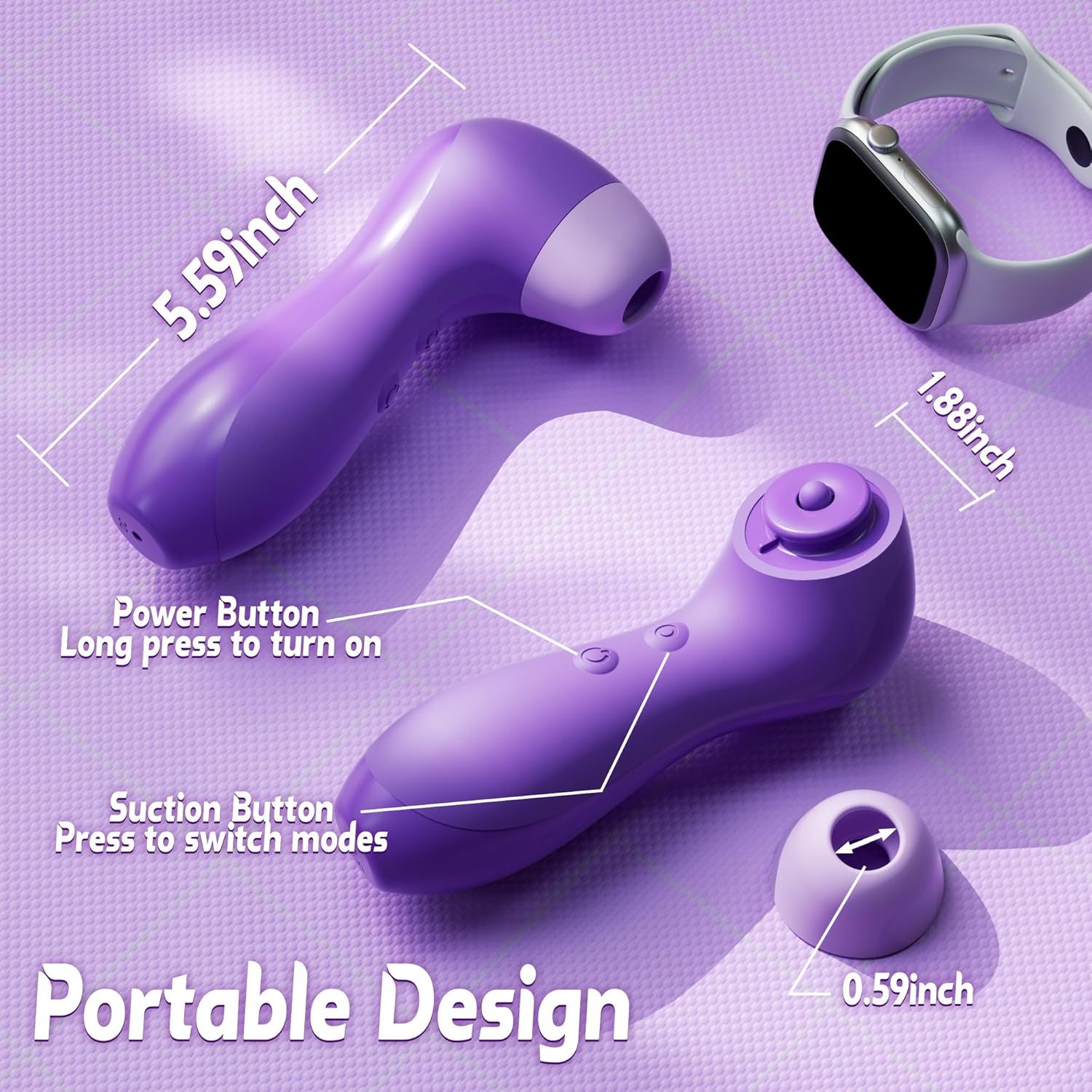 WhisperMuse Dual Pleasure Suction Vibrator - Vixen | Nova Network
