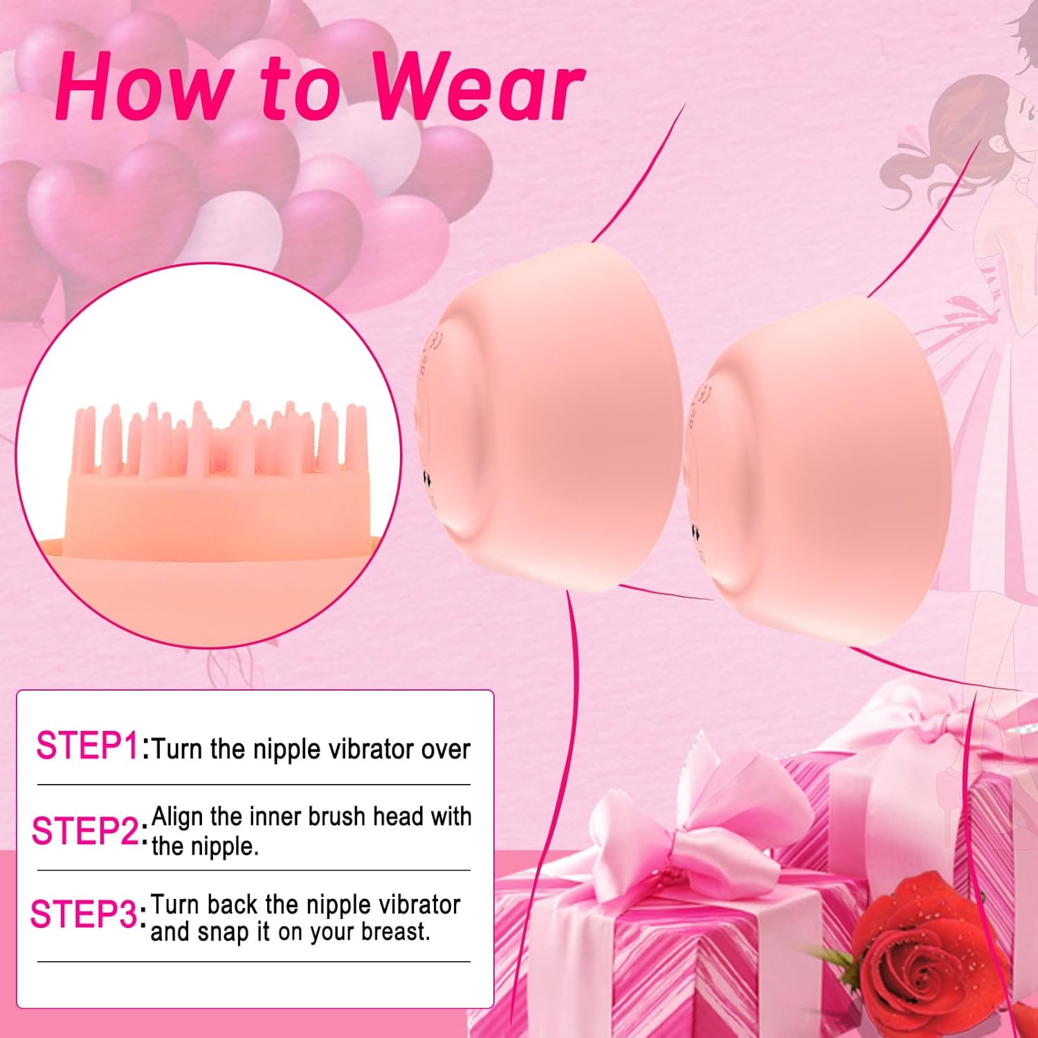 WhisperNip 10-Mode Nipple Vibrators Vixen | Nova Network WhisperNip 10-Mode Nipple Vibrators Vixen | Nova Network