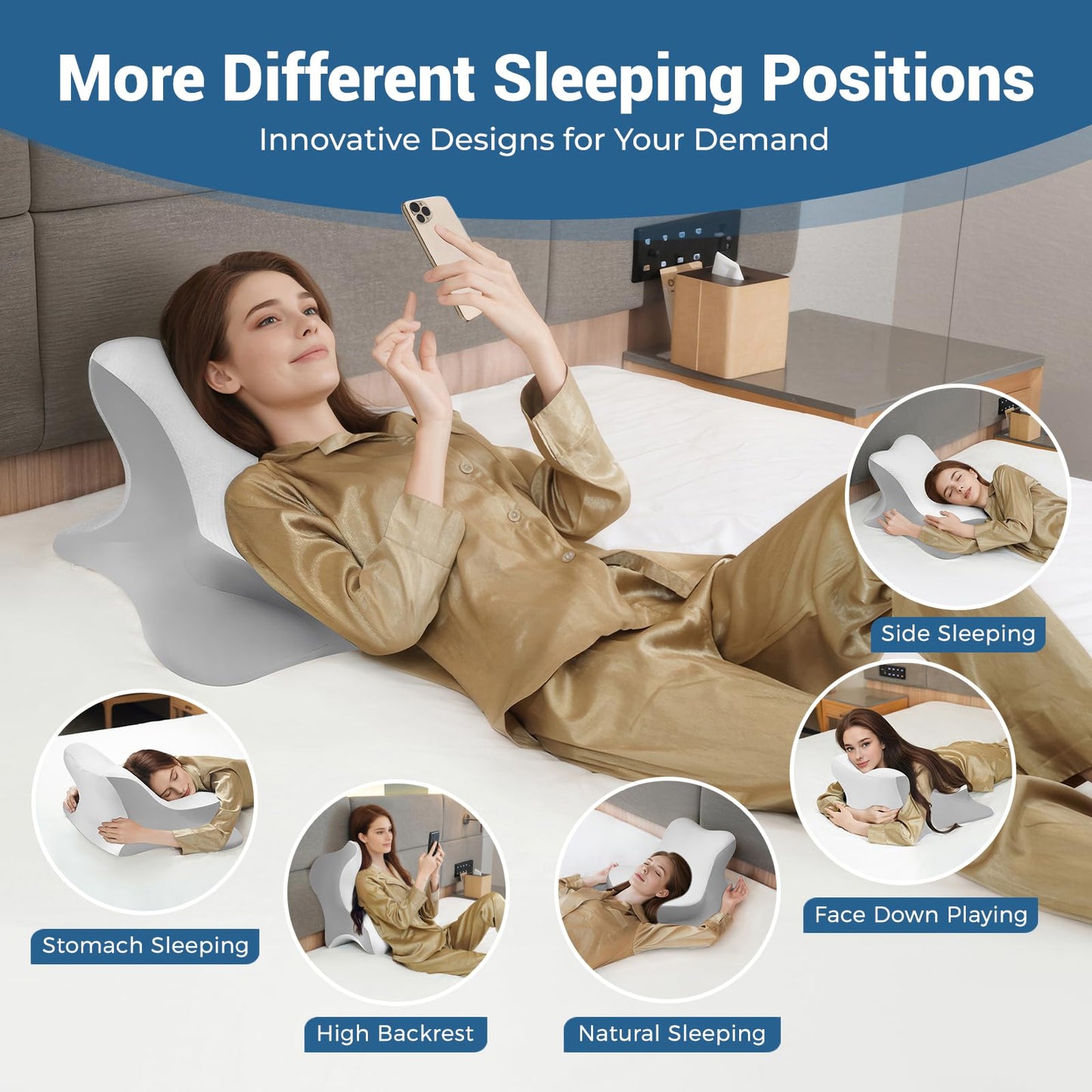 White Couples Intimate Position Wedge Pillow - Vixen | Nova Network