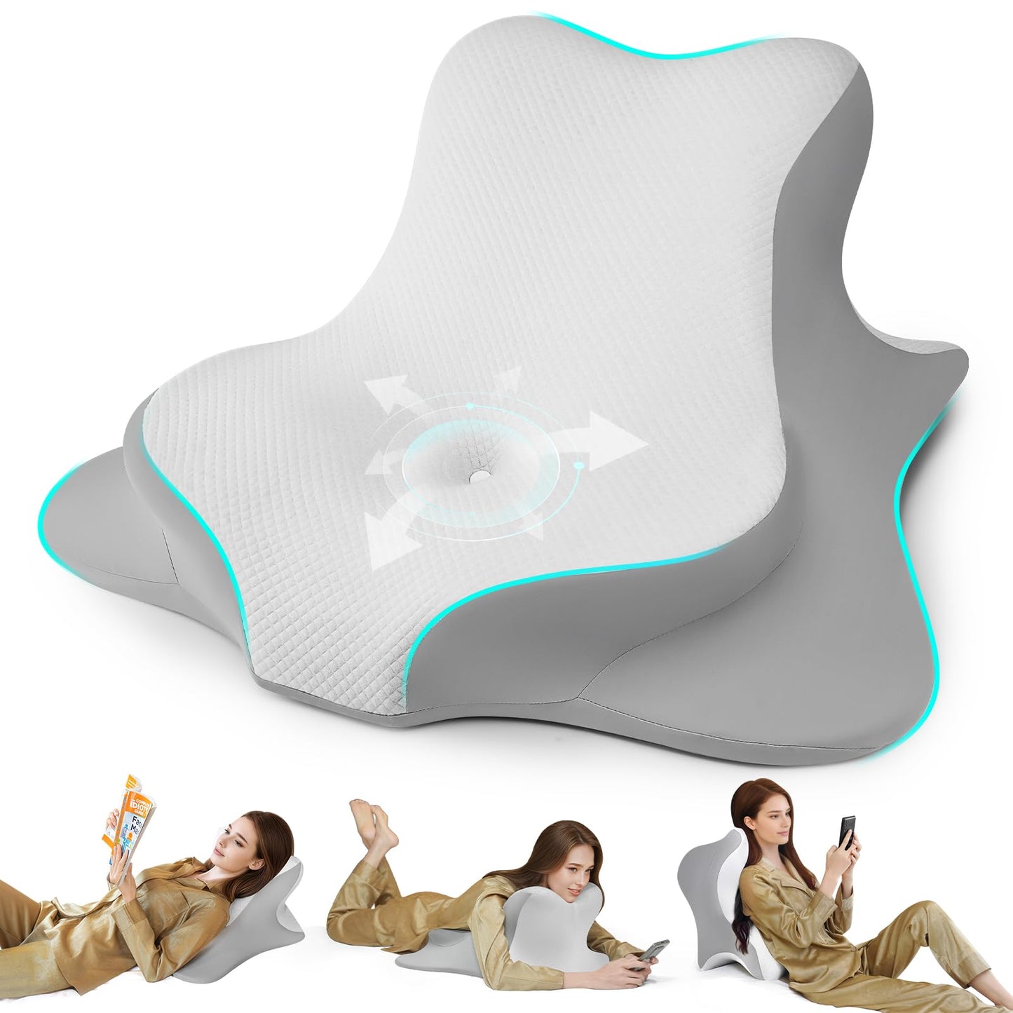 White Couples Intimate Position Wedge Pillow - Vixen | Nova Network
