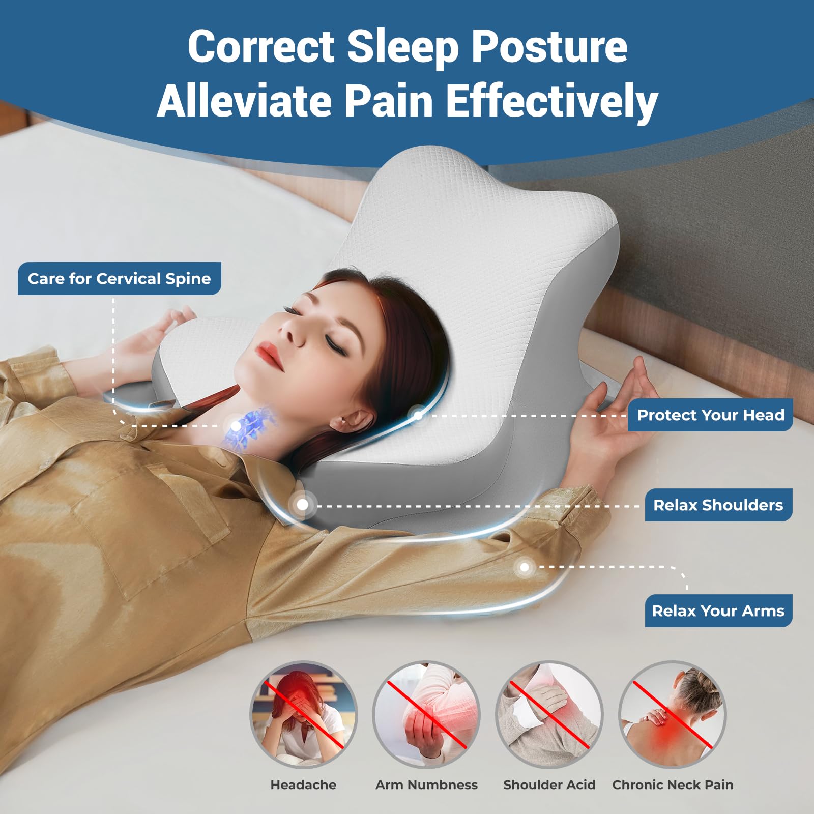 White Couples Intimate Position Wedge Pillow - Vixen | Nova Network