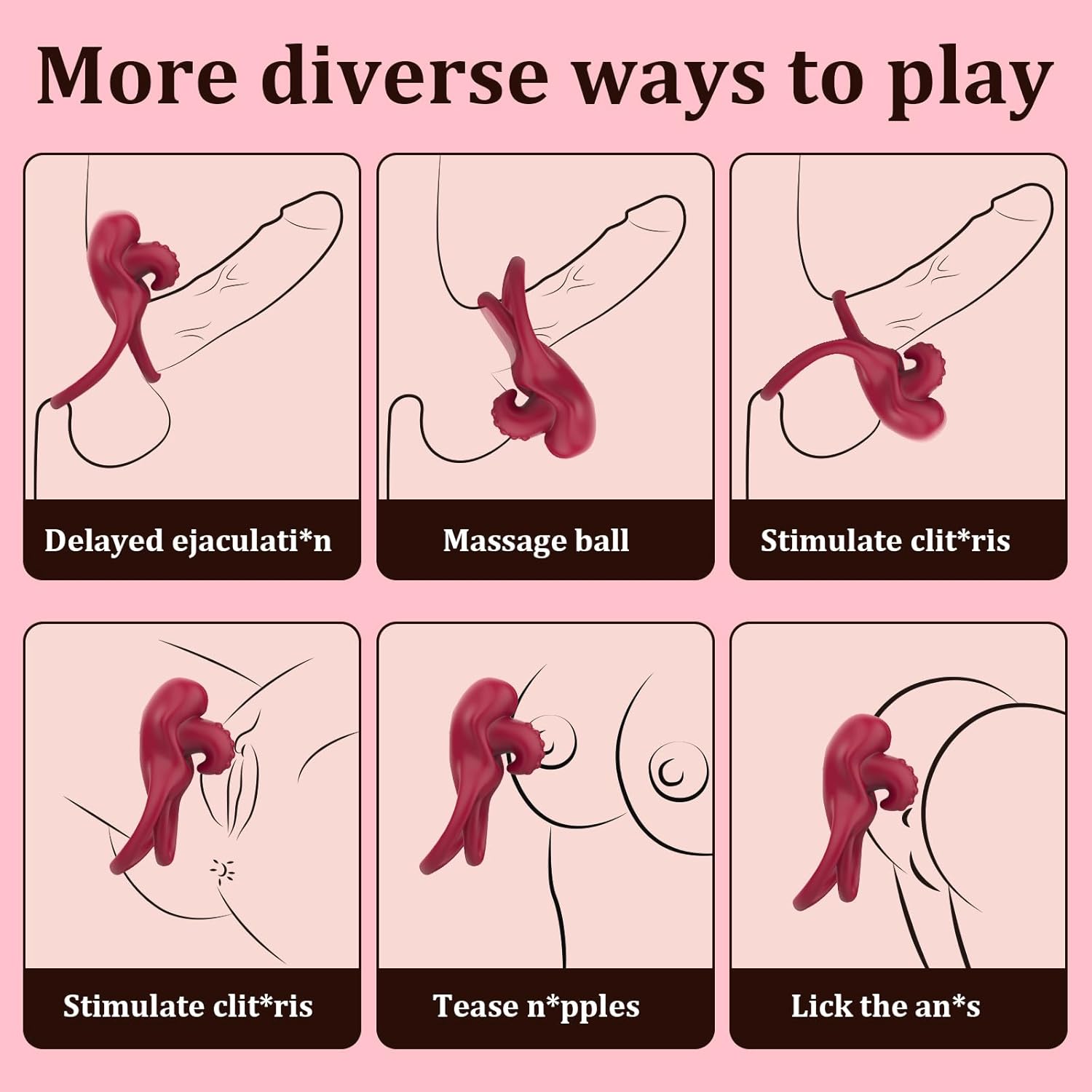 WickedPulse Dual - Ring Vibrator - Vixen | Nova Network