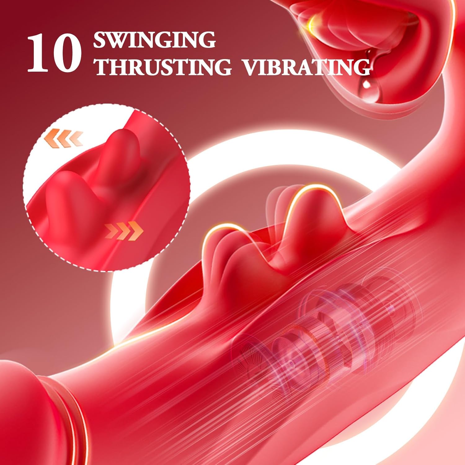 WiggleLuxe Thrusting Tongue Vibrator - Vixen | Nova Network