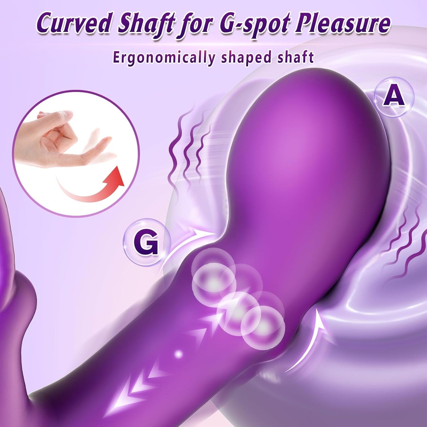 WiggleRush Thrusting Wiggling Rabbit Vibrator - Vixen | Nova Network