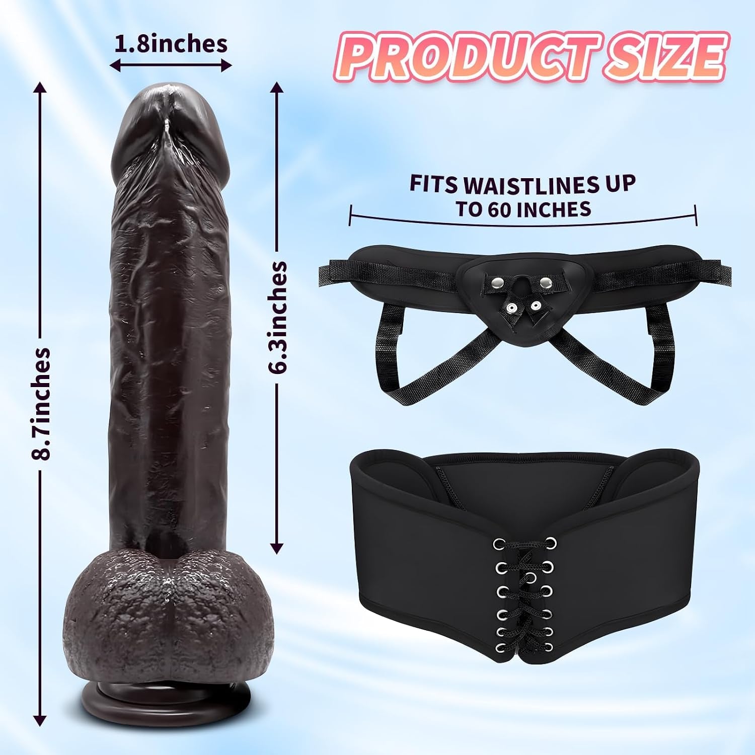WildHarness Remote Vibrating Strap-On Dildo & Suction Cup - Vixen | Nova Network