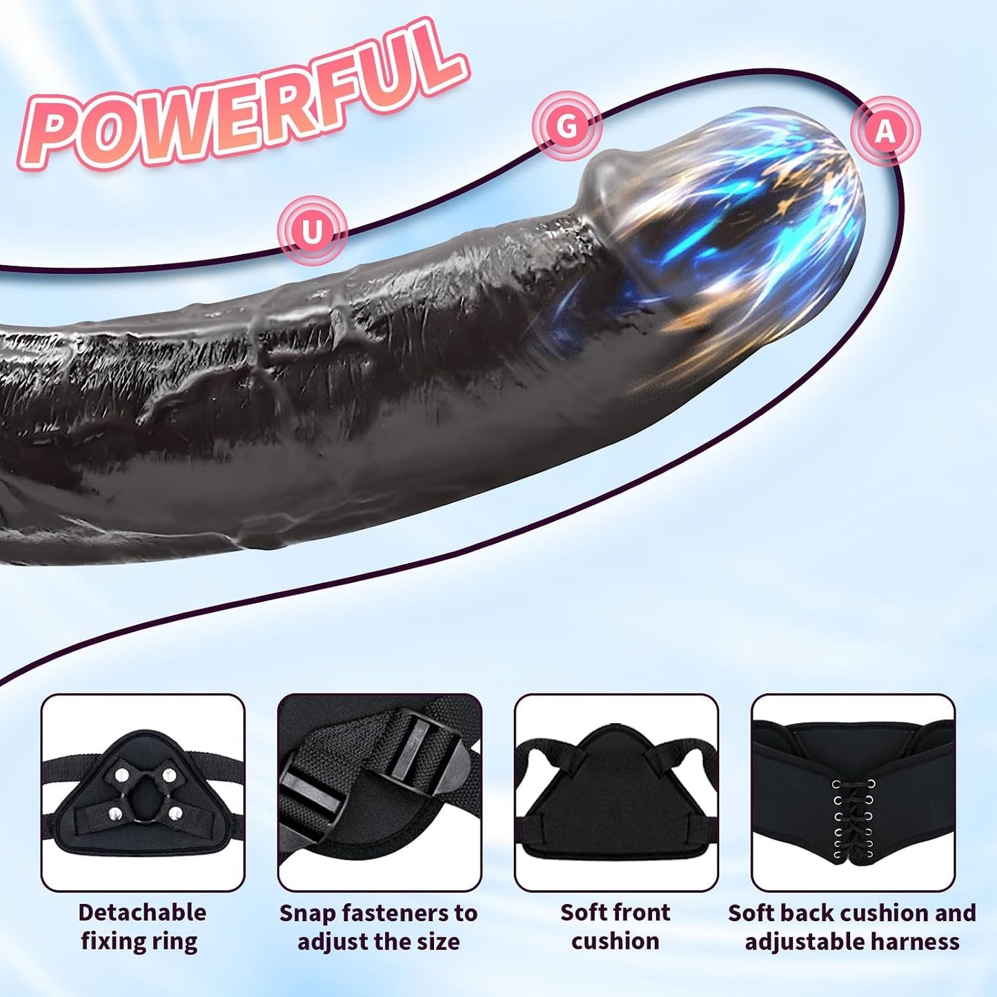 WildHarness Remote Vibrating Strap-On Dildo & Suction Cup - Vixen | Nova Network