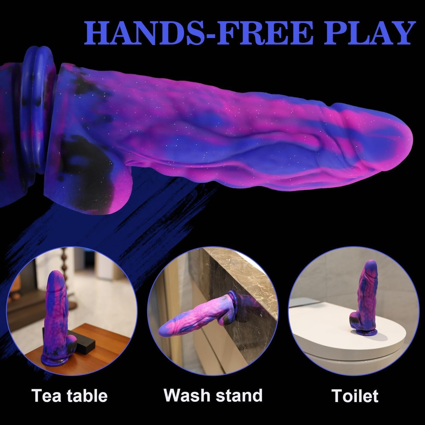 WildMuse 9.5" Thick Fantasy Realistic Dildo Suction - Vixen | Nova Network