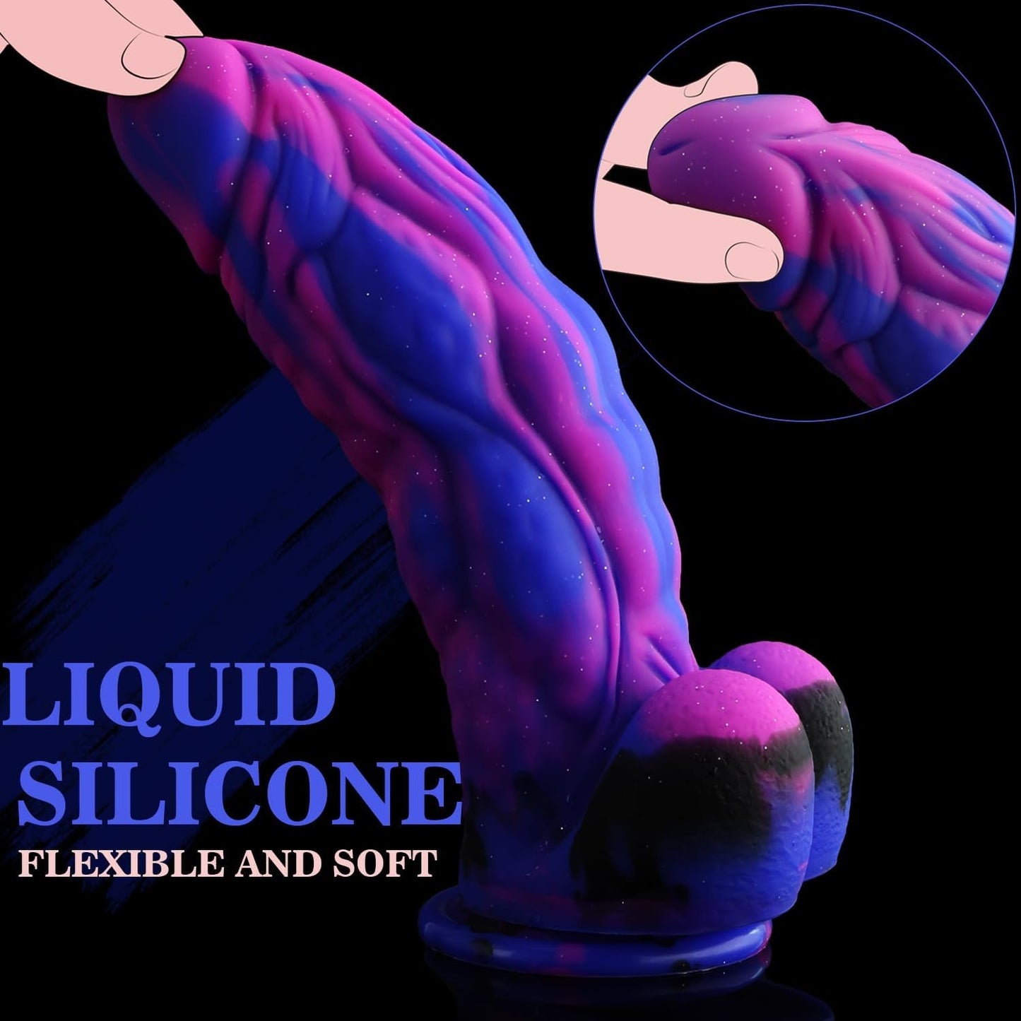WildMuse 9.5" Thick Fantasy Realistic Dildo Suction - Vixen | Nova Network