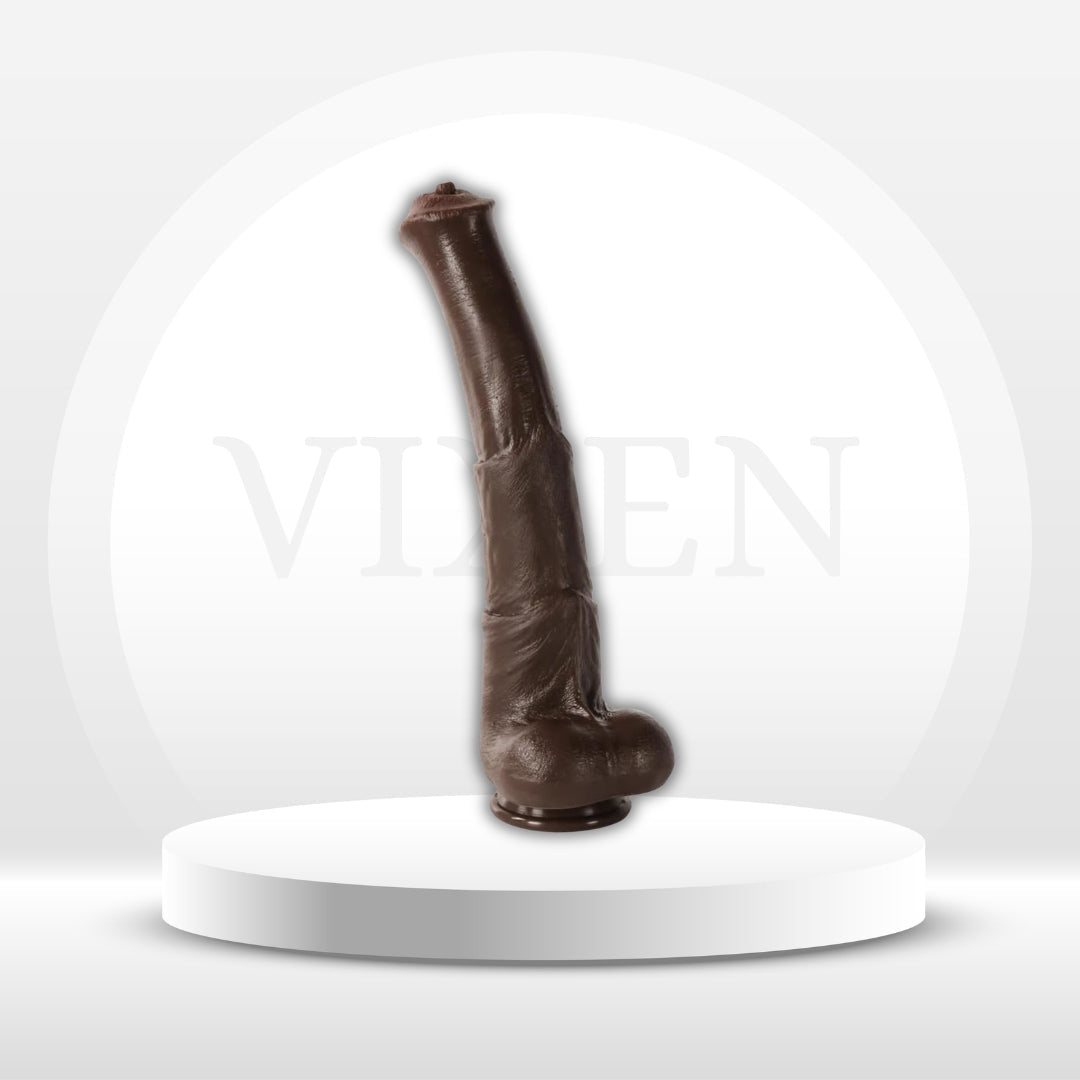WildMustang 14" Giant Fantasy Dildo | Dual-Density Suction - Vixen | Nova Network