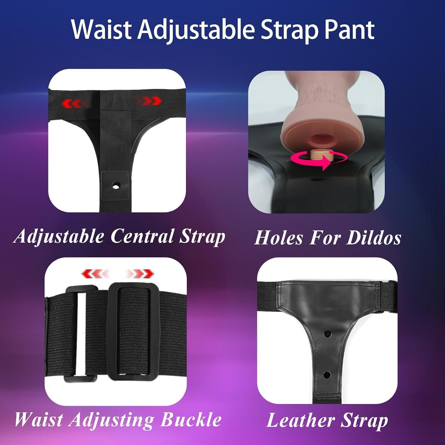 WildPack Triple-Vibrating Canine Strap-On Dildo Set - Vixen | Nova Network