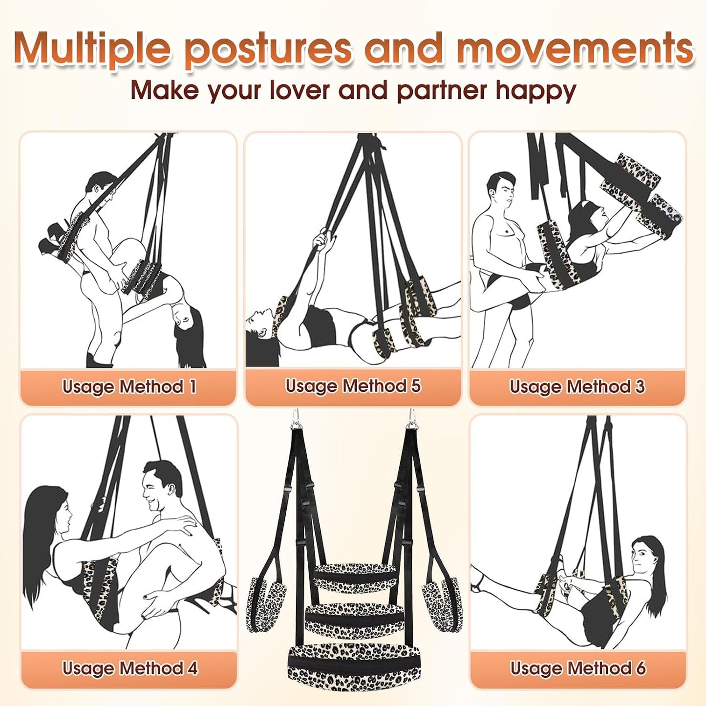 WildPerch Heavy-Duty Sex Swing Sling 400lb Hold - Vixen | Nova Network