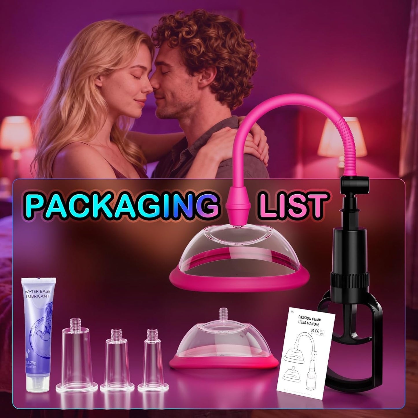 Womens Sex Toys Pussy Pump - Vacuum Clitoral Vagina Sex Pump Clit Nipple Sucker BDSM Sex Toy Kit, Female Adult Sex Toys & Games Sexual Pleasure Tools for Women Couples, 5 Strong Suction Cups Included - Vixen | Nova Network