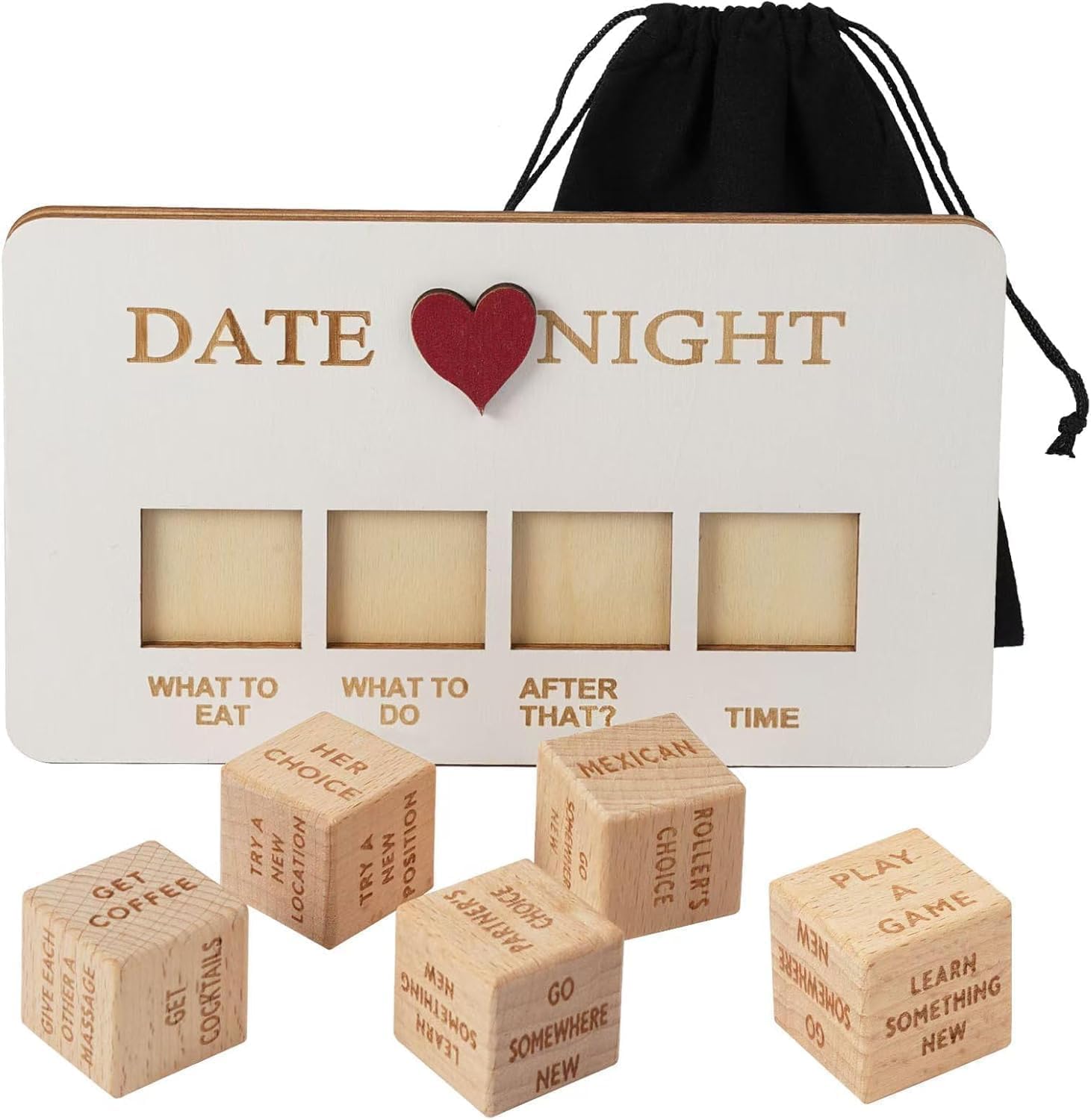 Wooden Romantic Date Decision Dice - Vixen | Nova Network