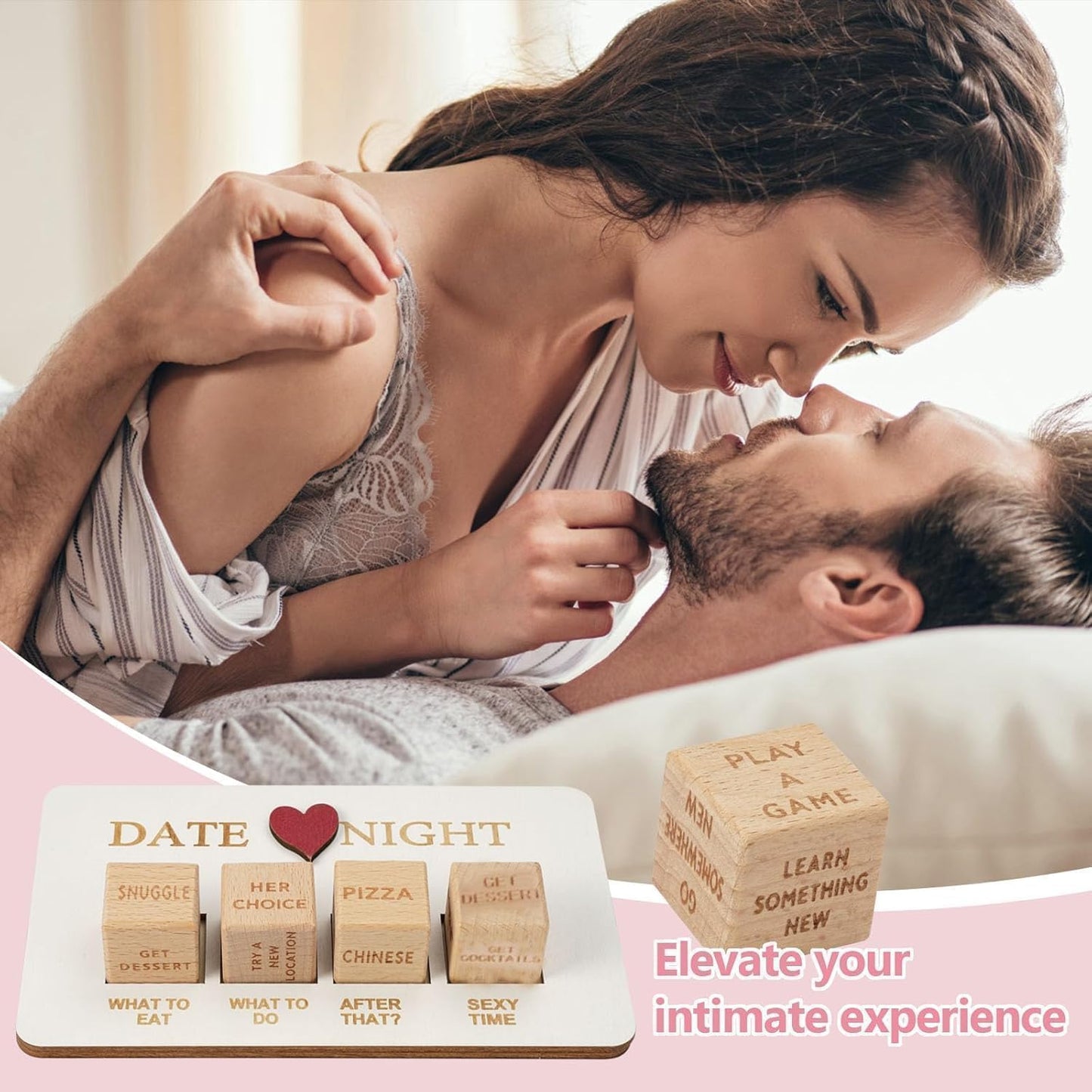 Wooden Romantic Date Decision Dice - Vixen | Nova Network