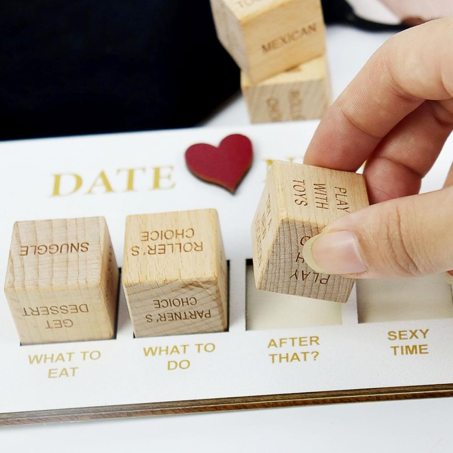 Wooden Romantic Date Decision Dice - Vixen | Nova Network