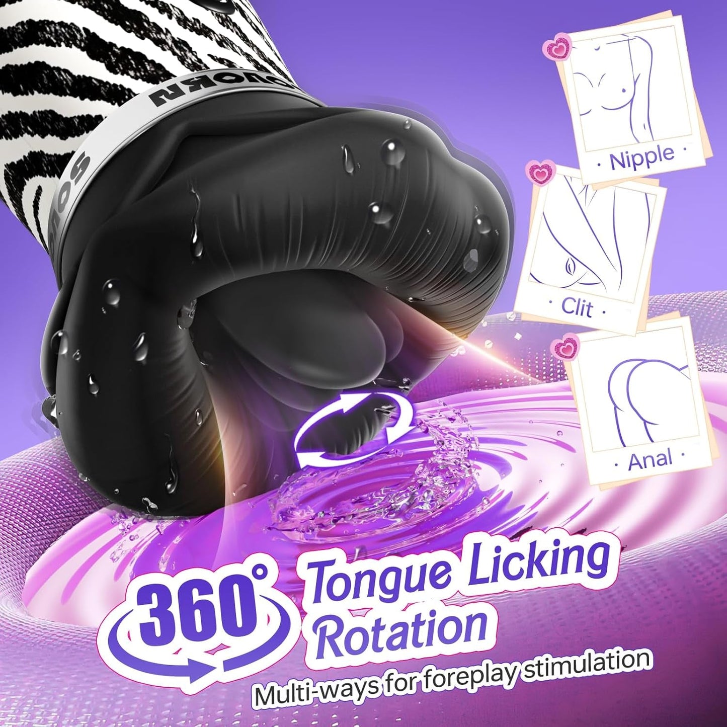ZebraKiss AI Mouth Suction Vibrator - Vixen | Nova Network